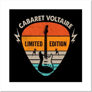 Vintage Cabaret Voltaire Name Guitar Pick Limited Edition Birthday Posters and Art